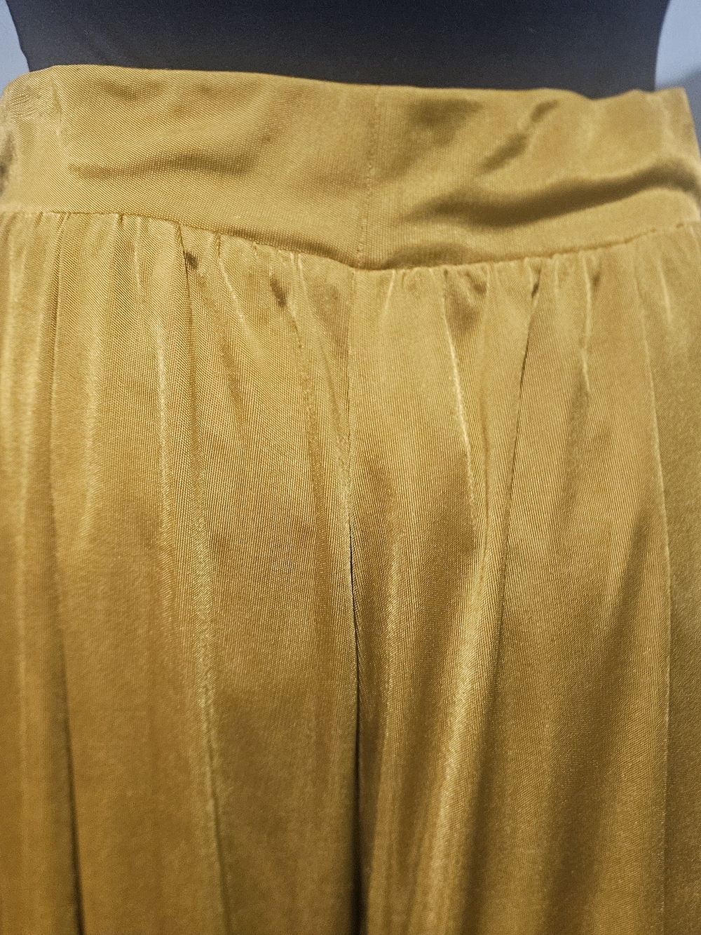 Anthropologie Maeve Shiloh Knit Wide Leg Pants Chartreuse XS NWT Flowy - Picture 6 of 16